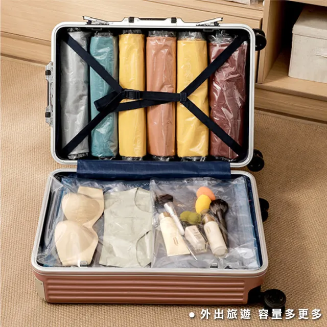【ONE HOUSE】收納趣真空壓縮袋/旅行收納袋_13件套加厚款(中x4+大x4+特大x4+手泵)