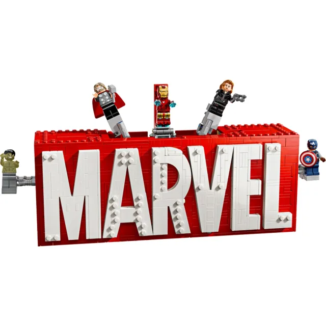 【LEGO 樂高】漫威超級英雄系列 76313 漫威人偶標誌盒(標誌模型 漫威電影 兒童玩具 積木 禮物)