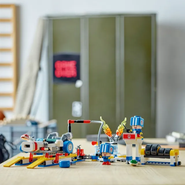 【LEGO 樂高】超級瑪利歐系列 72035 瑪利歐賽車－奇諾比奧的車庫(MarioKart 任天堂 玩具車 兒童積木 禮物)