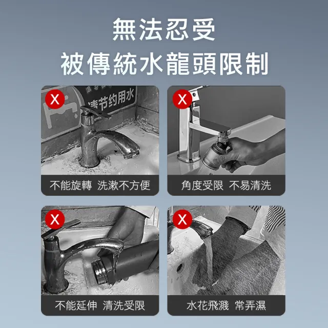 廚房水龍頭 水龍頭花灑 旋轉水龍頭 萬向旋轉水龍頭 水槽水龍頭 面盆龍頭(出水嘴瀑布 165-MAF4S)