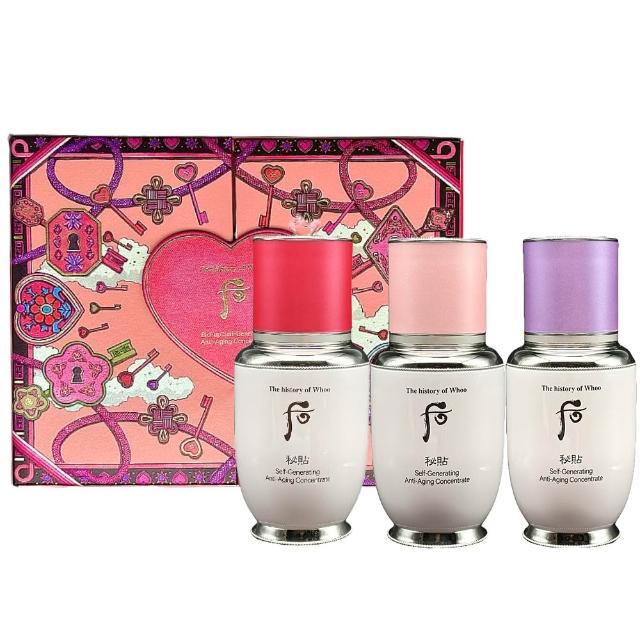 即期品【WHOO 后】馬卡龍宮廷重生秘帖限量版(國際航空版 重生秘帖25ML*3)