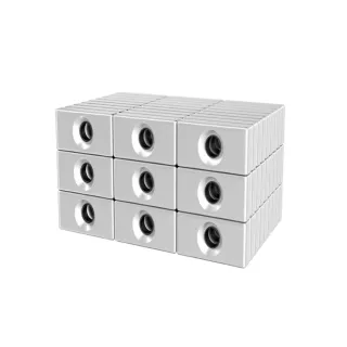 【MagnetPro】40x20x10mm 長方形帶孔釹鐵硼超強力磁鐵-5入裝