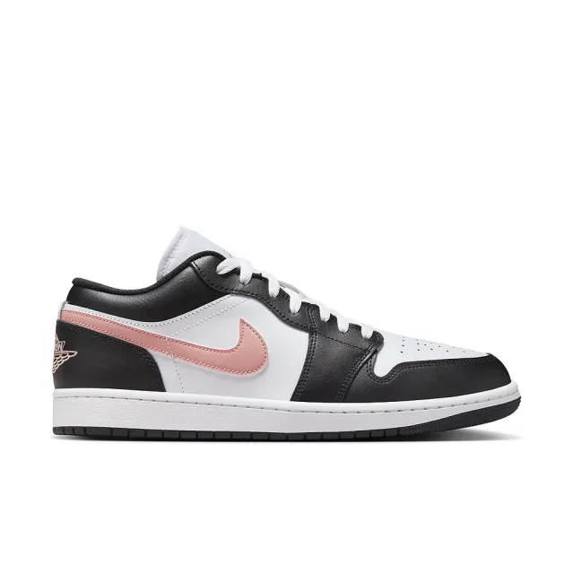 【NIKE 耐吉】休閒鞋 男鞋 運動鞋 AJ1 喬丹 AIR JORDAN 1 LOW 白黑粉 553558-165