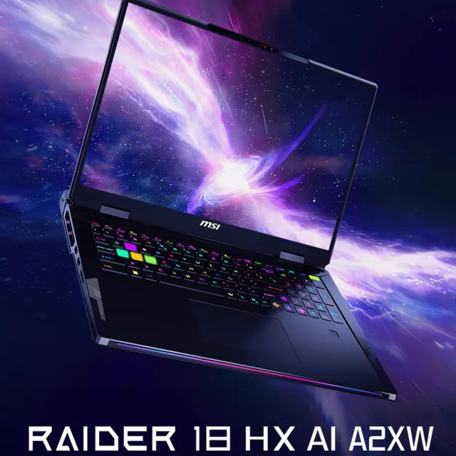 【MSI 微星】18吋R9-9955HX3D  RTX 5090-24G電競筆電(Raider A18 HX/64G/2T SSD/Win11/A9WJG-043TW)