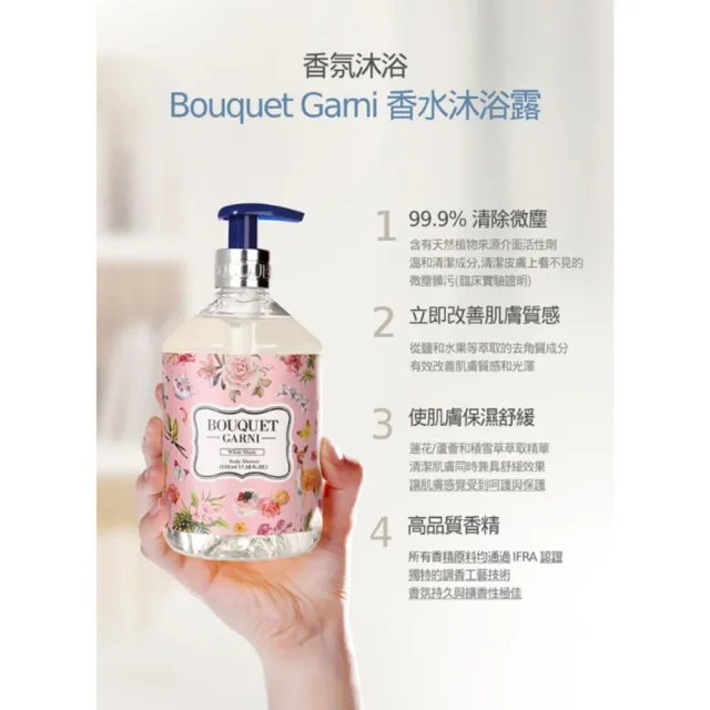 【BOUQUET GARNI】璞珈妮-香水沐浴露 1000ml(寶寶香、白麝香)