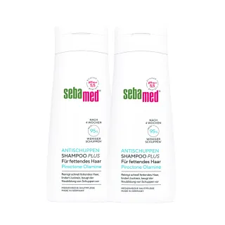 【SEBAMED 施巴】薄荷淨化洗髮露PLUS 200mlx2入(總代理)