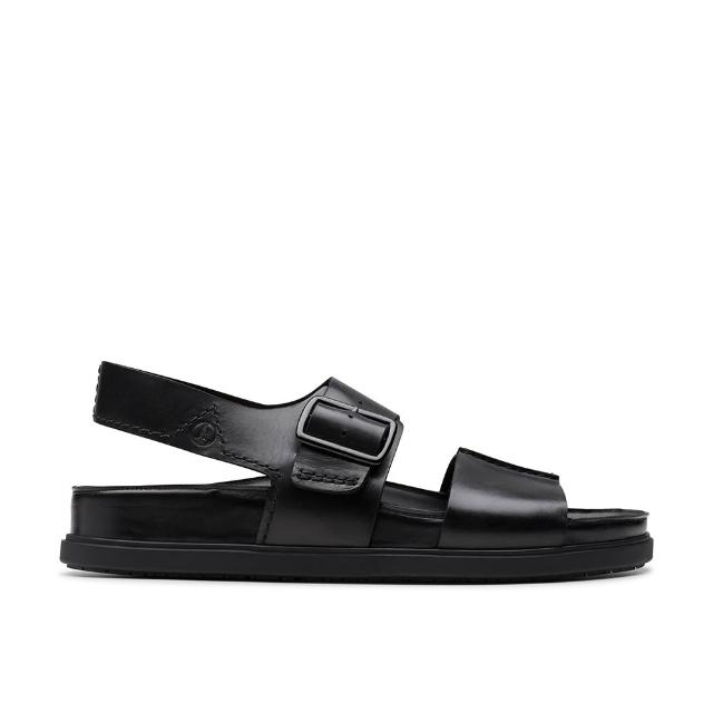 【Clarks】男鞋 Torford Strap 中縫線設計簡約時尚真皮涼鞋(CLM80896S)