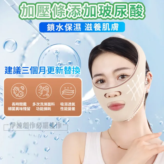 【iFile】高彈透氣V臉瘦臉帶 塑型提拉緊緻面罩 止鼾帶 法令紋睡眠面罩 交換禮物