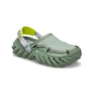 【Crocs】中性鞋 天幕Sports克駱格 Echo 波波洞洞鞋 苔蘚綠色/七彩色(210334-3WP)