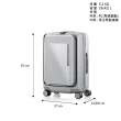 【Samsonite 新秀麗】20吋 ZIPPRIX 前開式可擴充大容量輕量PC防盜拉鍊行李箱/旅行箱/登機箱(多色可選)