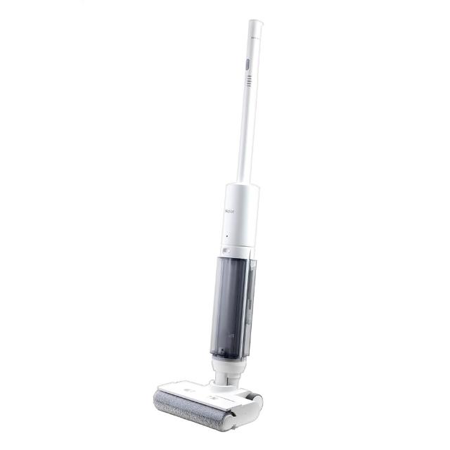 Haier海爾 W4 無線手持式吸塵器，白色系設計，產地中國，輕巧3kg，尺寸寬26 x 高112 x 深21.8 cm，適合日常清潔。可洗式集塵筒易清潔，充電約5~5.5小時，電壓100V，保固1年，BSMI認證號碼R51160，提供高效吸塵體驗。