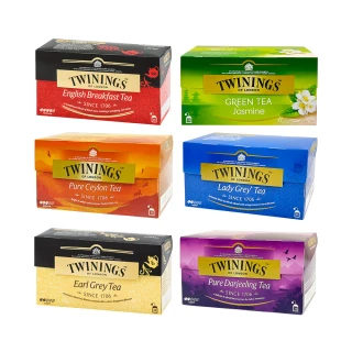 【Twinings 唐寧茶】經典茶包 25包x3盒(仕女伯爵/皇家伯爵/英倫早餐/極品錫蘭茶/歐式大吉嶺/中元普渡/拜拜)