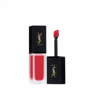 【YSL】官方直營 時尚印記雪絨唇釉 6ml(持久柔霧/任選1款)