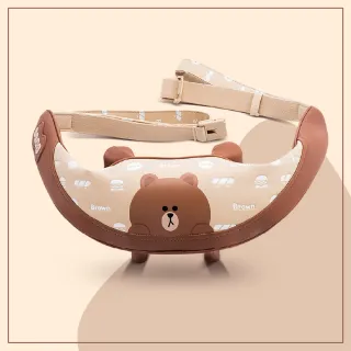 【OGAWA】LINE FRIENDS聯名熊大肩頸按摩器OG-2628(按摩用品/頸部按摩器/手持按摩器/肩頸熱敷/無線)