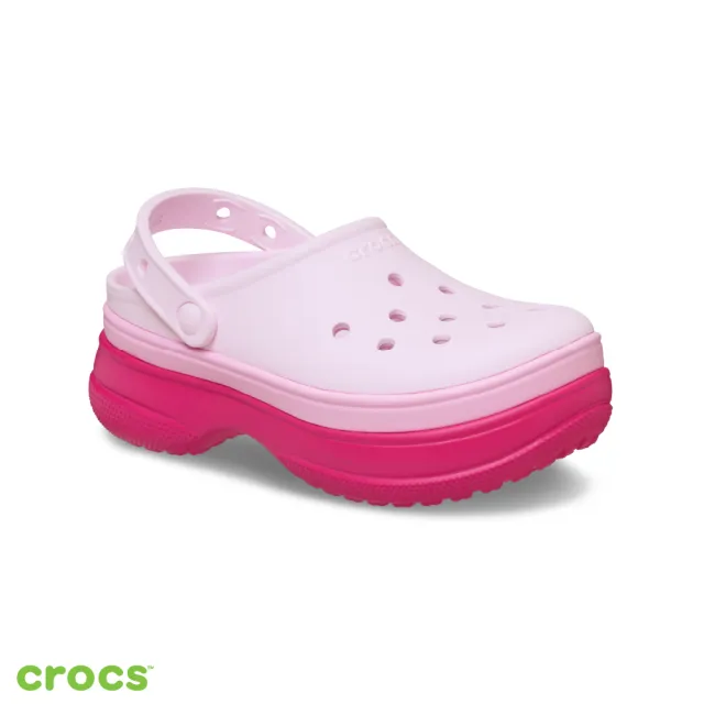 【Crocs】中性鞋 經典堆堆洞洞鞋 Stacked Clog克駱格(211355-001/211355-0WV)