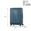 【Samsonite 新秀麗】25吋 ZIPPRIX 前開式/上掀式可擴充大容量輕量PC防盜拉鍊行李箱/旅行箱(多色可選)