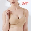 【mamaway 媽媽餵】Meryl紗高透氣抗菌無痕哺乳內衣(固定罩杯/孕婦內衣)