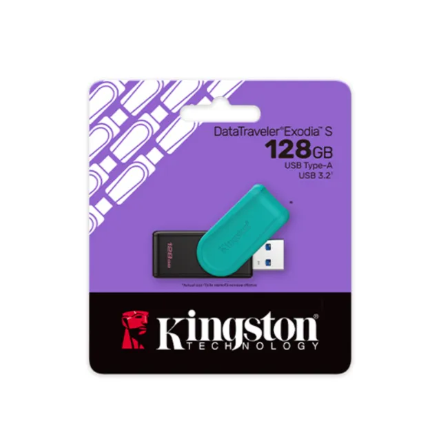 【Kingston 金士頓】DataTraveler Exodia S USB 128GB 隨身碟(DTXS/128GB)