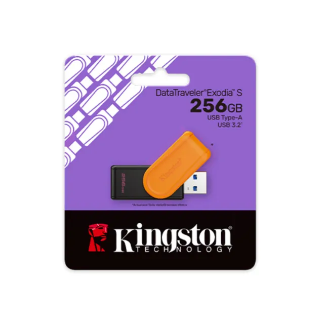 【Kingston 金士頓】DataTraveler Exodia S USB 256GB 隨身碟(DTXS/256GB)