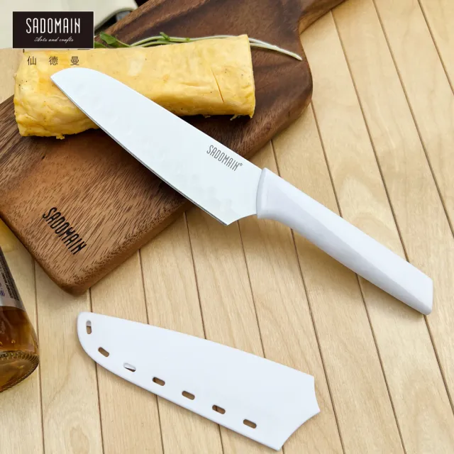 【SADOMAIN 仙德曼】戶外露營用品-炫曜料理刀29.5cm(水果刀/切刀/料理刀/露營戶外刀)