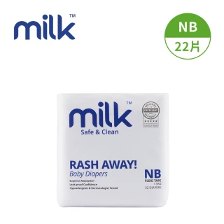 【Milk™】鎖水芯牛奶尿布 黏貼型 NB款(22片/包)