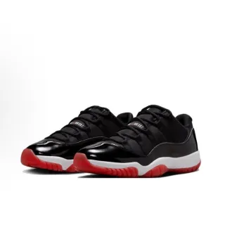 【NIKE 耐吉】Air Jordan 11 Low “Bred”黑紅  防滑耐磨 低幫 籃球鞋 男鞋 女鞋 FV5104-006