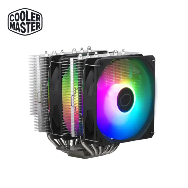 【Cooler Master 酷碼】Hyper 620S 散熱器/6導管/雙塔雙扇/高15.5/自帶ARGB(可控)