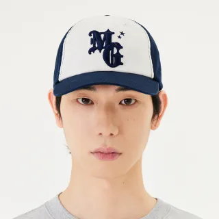 【Mark Gonzales官方旗艦】MG 字母刺繡棒球帽-深藍色