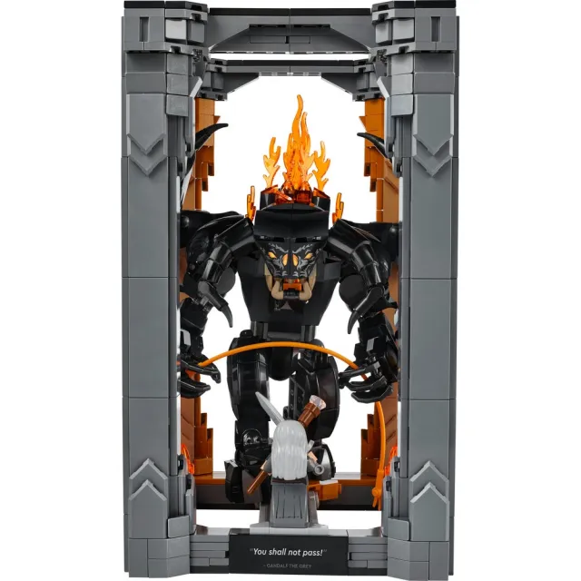 【LEGO 樂高】Icons 10367 魔戒：炎魔 書擋擺飾(魔戒:炎魔 居家擺設 積木 兒童玩具)