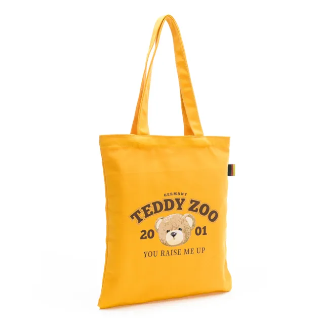 【Teddy Zoo】天然全棉純色Friendly帆布袋-黃-TZB107