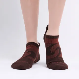 【FOOTER】環形360度減壓船短襪(T100-棕色)