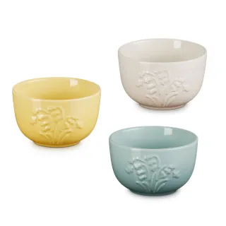 【Le Creuset】春日花園系列瓷器餐碗11cm(洋甘菊/蛋白霜/海洋之花 3色選一)