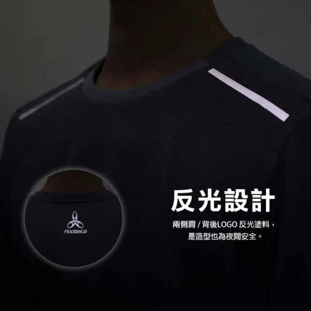 【HODARLA】男嚴暖長袖保暖衣-長袖T恤 上衣 反光 慢跑 台灣製 麻花灰(3170201)