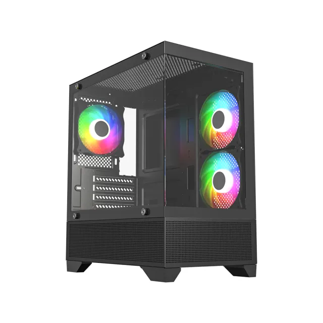 【技嘉平台】i5六核GeForce RTX 3050 Win11{黑肩鳶J30CW}電競電腦(i5-12400F/H610/16G/1TB/WIFI)