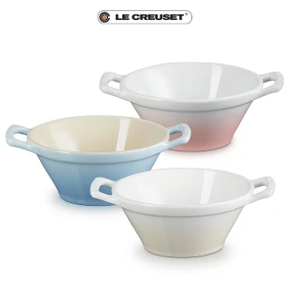 【Le Creuset】瓷器卡蘇雷碗(蛋白霜/淡粉紅/海岸藍 3色選1)