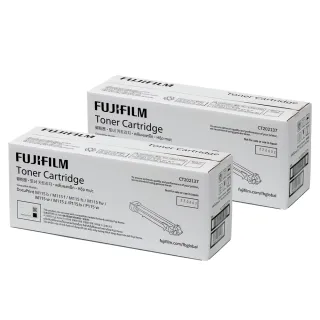 【FUJIFILM 富士軟片】二入組★CT202137 原廠原裝 黑色碳粉匣組(1000張x2/黑白115系列)