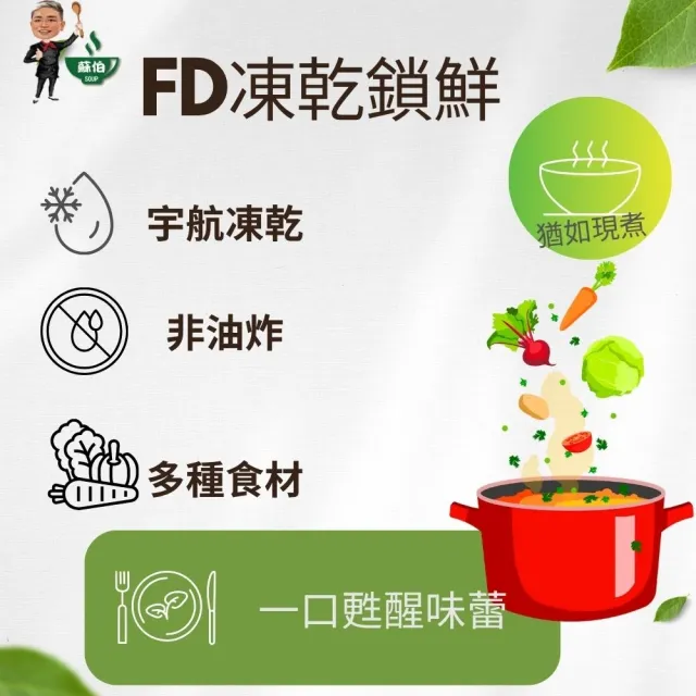【蘇伯】台灣蘇伯 Soup 酸菜銀魚湯8g 湯包(熱沖即食 50包/組)