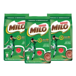 【MILO 美祿】巧克力飲品補充包900g x3包組