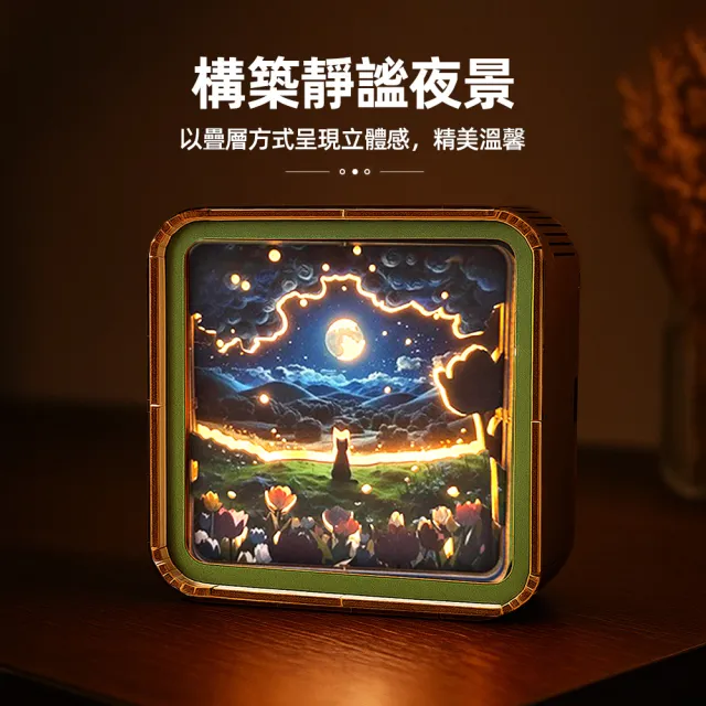 【上手家居】3D拼圖夜燈手做材料包(diy材料包/diy手作/手工材料包)