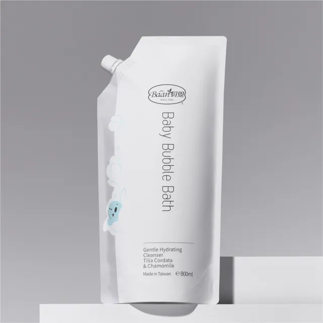 【Baan 貝恩】嬰兒泡泡香浴露補充包 800ml 二入