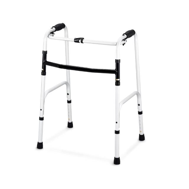 【助行器】銀霧黑標準型(#助行器老人四腳助步器#老人扶手架#輔助行走復健#走路專用拐杖)