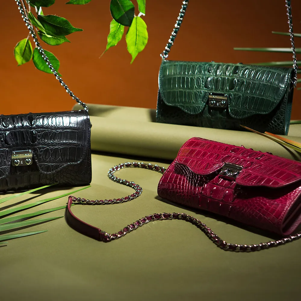 【M2nd】鱷魚背皮蝴蝶晚宴包(Y0053C)