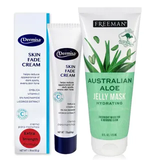 【Dermisa】菸鹼醯胺5%高效淨白淡斑霜50g+蘆薈菸鹼醯胺保濕晚安凍膜175ml(菸鹼醯胺)