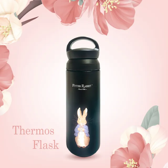 【PETER RABBIT 比得兔】比得兔手提式304 不鏽鋼保溫杯  環保杯500ml