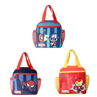 漫威Q版造型便當袋 兒童餐袋 學生便當袋(蜘蛛人 美國隊長)