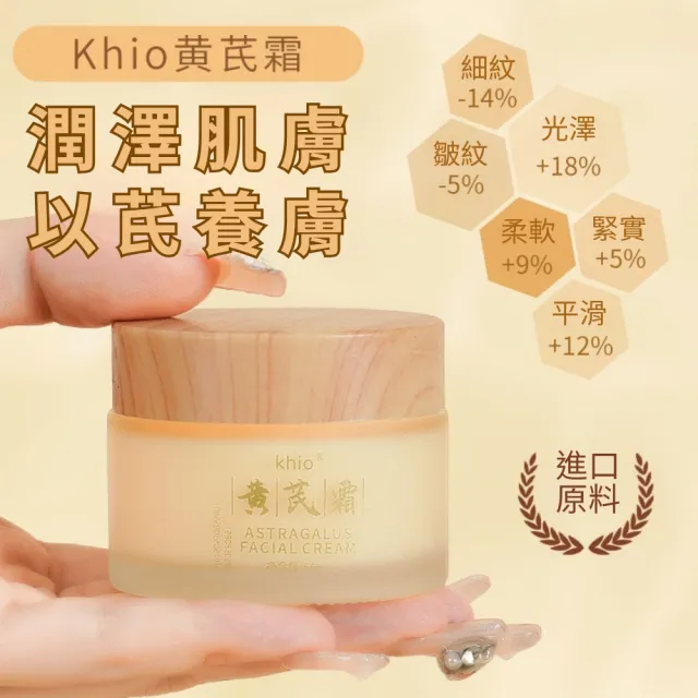 【iBloom】KHIO黄芪霜60g-2入組(黃芪霜 改善乾燥 柔嫩肌膚 保濕滋潤)