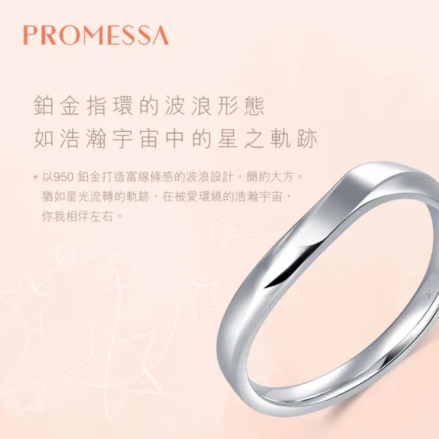 【PROMESSA】PT950鉑金 星宇系列 相映 戒指(男戒)