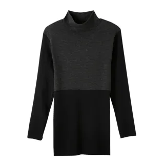 【Gunze 郡是】集中型保暖高領發熱衣(黑)