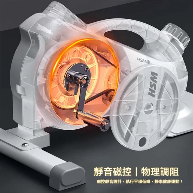 【海斯曼】小型靜音家用室內踏步健走機橢圓健身器 帶扶手(踏步機/橢圓機/健走機)