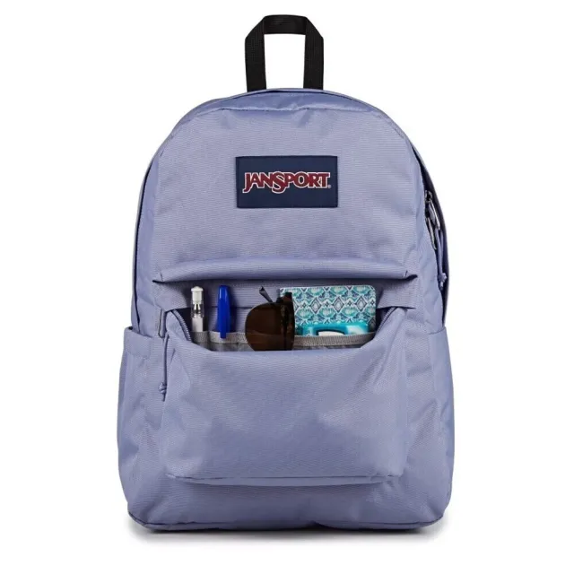 【JANSPORT】雙11 Superbreak Plus 後背包 運動包 雙肩背包 紫(JS0A4QUELA6)